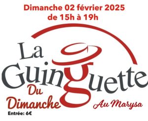 La Guinguette du dimanche au Marysa février 2025